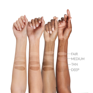 Color swatches of "Colorescience, Sunforgettable Total Protection - Face Shield Flex - Broad Spectrum SPF 50 Sunscreen"